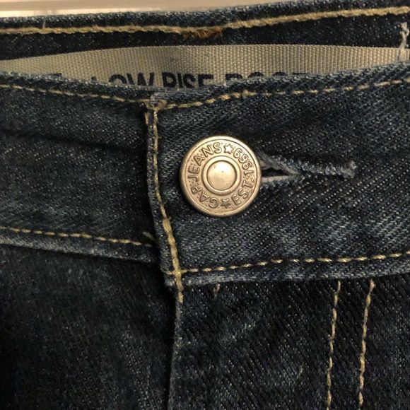 Gap Low Rise Boot Fit Jeans - Size 33/34, frayed at 29” - Picture 4 of 8